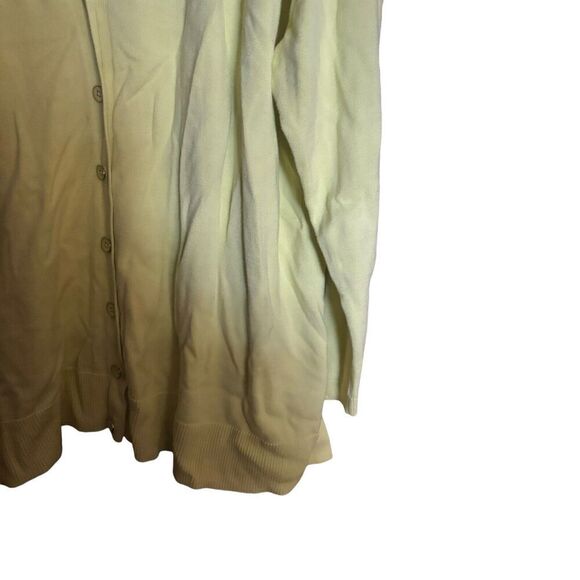 Talbots Cardigan Womens 3X Green Cotton Blend Stretch Button Sweater - Picture 5 of 9
